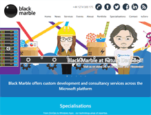 Tablet Screenshot of blackmarble.com